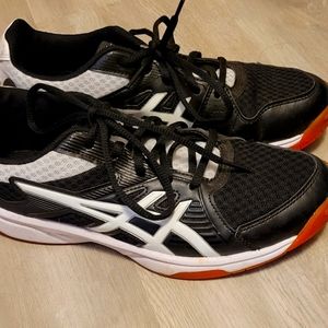 ASICS black and white volleyball sneakers 7.5 size women